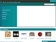 Tablet Screenshot of 3aceinternational.com